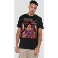 Steven Rhodes I Am Your God Now T-Shirt, Black | Size: 4XL