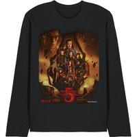 Stranger Things The Finale Poster Long Sleeve T-Shirt, Black | Size: 2XL