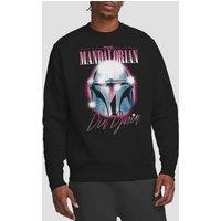 Star Wars - The Mandalorian The Mandalorian Din Djarin 80'S Helmet Sweatshirt, Black | Size: 2XL