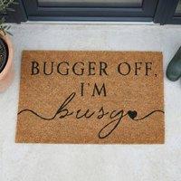Garden Greatness Im Busy Printed Coir Doormat | Size: 45 cm x 75 cm