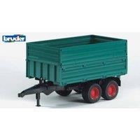 Bruder 1:16 Tipping trailer with removable top in Green | Size: 1 Pack