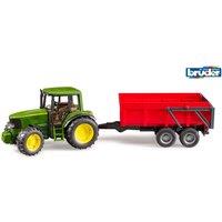 Bruder 1:16 John Deere 6920 with tipping trailer in Green | Size: 1 Pack
