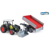Bruder 1:16 Claas Nectis 267 F with frontloader & tipping trailer | Size: 1 Pack