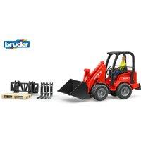 Bruder 1:16 Schffer Compact loader 2630 with figure & accessories in Red | Size: 1 Pack