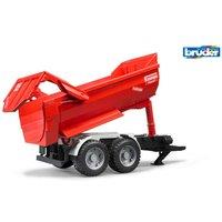 Bruder 1:16 Krampe Tandem-Halfpipe tipping trailer in Red | Size: 1 Pack