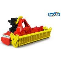 Bruder 1:16 Accessories: Pttinger Lion 3002 rotary harrow in Red | Size: 1 Pack