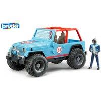 Bruder 1:16 Jeep Cross Country Racer (Blue) with Driver - Off in Baby Blue | Size: 1 Pack
