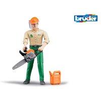 Bruder 1:16 bworld Forestry worker with accessories | Size: 1 Pack