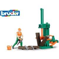 Bruder 1:16 bworld Forestry with accessories in Green | Size: 1 Pack