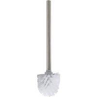 Showerdrape Satin Finish Replacement Toilet Brush & Handle in Silver