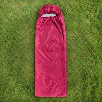 OHS Sleeping Bag 4 Season Water Resistant Outdoor Camping Hiking in Bright Pink