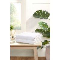 Rapport Home Eden Weave Pure Cotton Face, Hand, Bath Towel & Bath Sheet Set in White