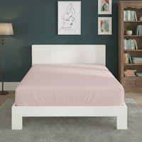 Snug City Polycotton Fitted Sheet Extra Deep 40cm Skirt Easy Care in Pink | Size: Super King