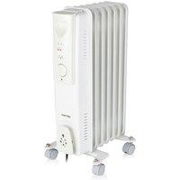 Warmies Oil Filled Radiator WL43003YW 1500W with 3 power Settings, White