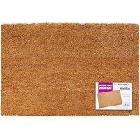 BARGAINS-GALORE Non Slip Outdoor Coco Door Mat Rubber Mats Coir Outdoor Home Welcome in Brown