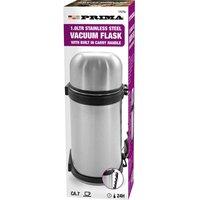 BARGAINS-GALORE 1.0 Litre Stainless Steel Vacuum Flask Hot & Cold Drink Camping Handle in Silver
