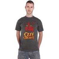 Ozzy Osbourne Yellow Eyes Jumbo T-Shirt in Grey | Size: XL