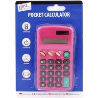 Just Stationery Pocket Calculator in Pink