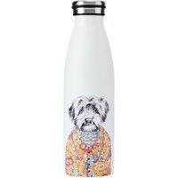 Mikasa Tipperleyhill Cockapoo Double-Walled Stainless Steel Water Bottle, 500ml in White