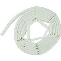 Woodside TPE Rubber Strip Draught Excluder Omega Section in White