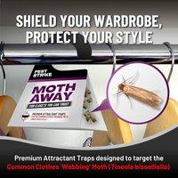 volila Moth Traps - Non-Toxic, Foldable Triangle for Wardrobes | Size: 12 Pack