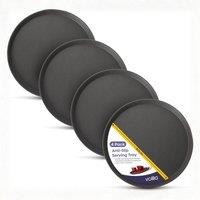 volila 40cm Black Round Tray Ideal for Parties, Drinks, Food & Gatherings | Size: 1 Pack