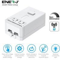 ENER-J 500W RF Non Dimmable Receiver for Wireless Kinetic Switch Pro Series in White