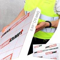 Novecrafto Thermal PIR Insulation Board 1200x450x75mm With Aluminum Foil 0.54m in White