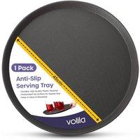 volila 45cm Black Round Tray Ideal for Parties, Drinks, Food & Gatherings | Size: 1 Pack