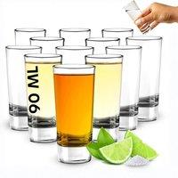 volila 12-Pack Tall Shot Glasses 90ml Heavy Base for Spirits & Cocktails in Clear | Size: 12 Pack