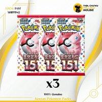 That Chunky Yellow Mouse Pokemon 151 Korean Packs x 3