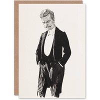 Artery8 Albert Edelfelt Composer Jean Sibelius Portrait Art Greeting Card in White