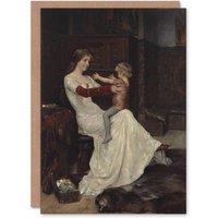 Artery8 Albert Edelfelt Queen Bianca of Namur With Son Art Greeting Card