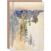 Artery8 Albert Edelfelt View from Kaukola Ridge Watercolour Art Greeting Card