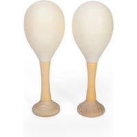 Bigjigs Toys Natural Maraca 2 Pack in Brown