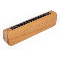 Bigjigs Toys Natural Harmonica in Brown