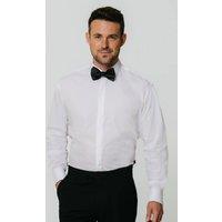 Dobell Men's White Penny Collar Dress Shirt | Size: 16 inches