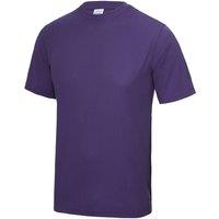 AWDis Men's Just Cool Performance Plain T-Shirt in Purple | Size: 3XL