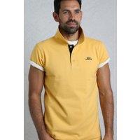 Weird Fish Men's Miles Pique Polo Shirt in Lemon | Size: 5XL