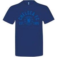 Chelsea FC Men's Logo Established Navy T-Shirt | Size: Small