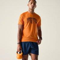 Dare 2b Men's Tech II Short Sleeved Graphic T-Shirt in Orange | Size: Medium