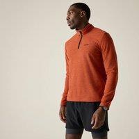 Regatta Men's Thompson Marl Lightweight Half Zip Fleece in Orange | Size: Medium