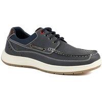 Pavers Men's Wide Fit Lightweight Lace Up Shoes in Navy | Size: 8