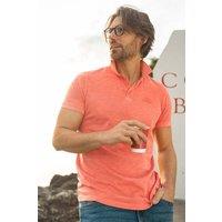 Weird Fish Men's Indy Polo Shirt in Coral | Size: 4XL