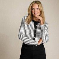 Lands' End Women's Plus Long Sleeve Drapey Rib Henley Top | Size: 20-22