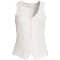 Lands' End Women's Plus Drapey Rib Vest in Ivory | Size: 20-22