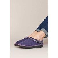 Moshulu Women's 'Alaska 2' Mule Slippers in Purple | Size: 8