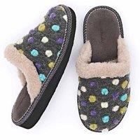 Moshulu Women's 'Malia 2' Mule Slippers in Grey | Size: 6