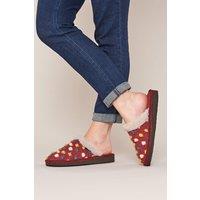 Moshulu Women's 'Malia 2' Mule Slippers in Red | Size: 8