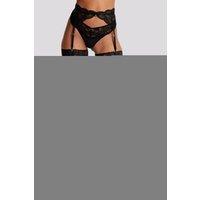 Ann Summers Women's Lace Top Fishnet Stockings in Black | Size: Medium